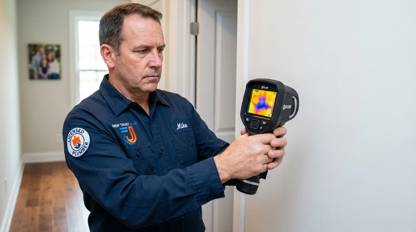 Thermal imaging leak detection by Johns Plumbing LLC in Crownpoint